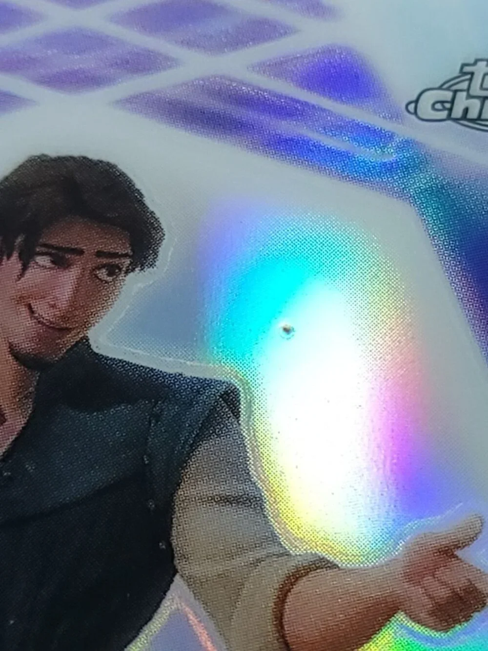 Flynn Rider Topps 2026 Disney Neon Holo Chrome Limited 135/199 CNE Small Mark